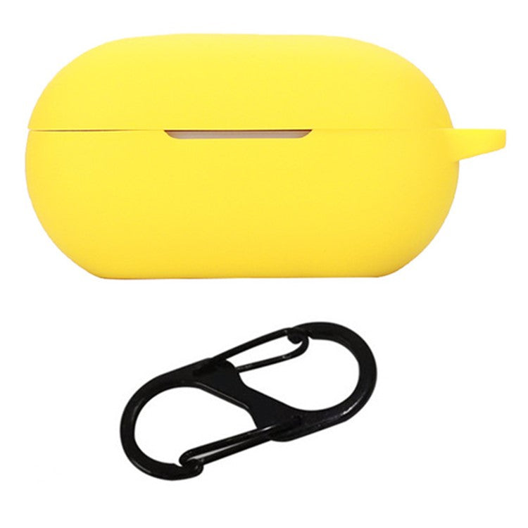 For Beats Solo Buds Earphone Case Anti Dust Silicone Sleeve Cover with Buckle - Yellow