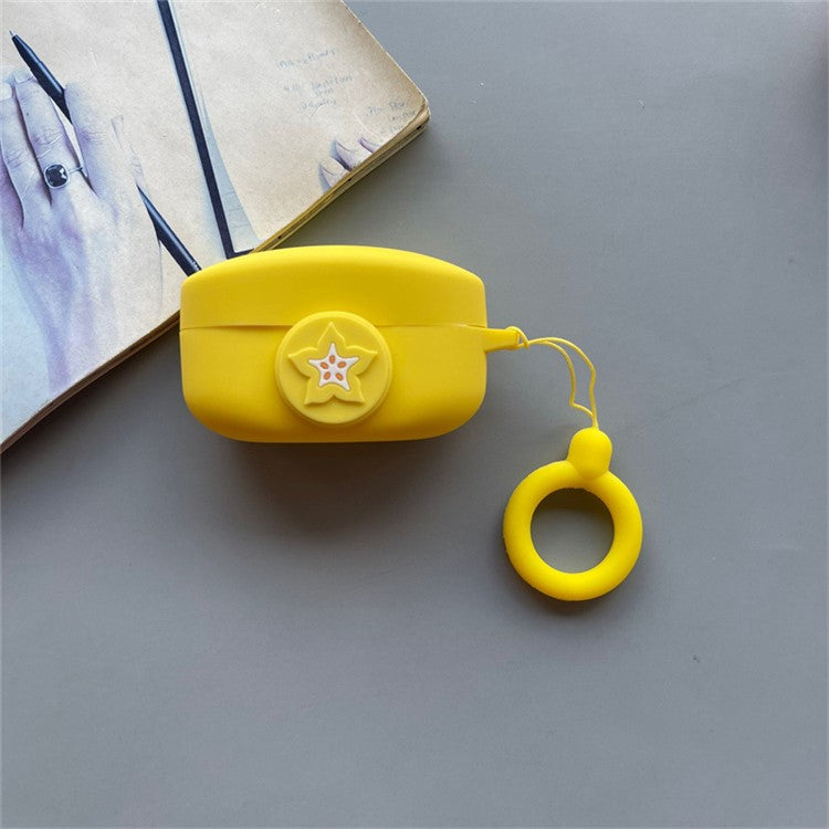 For Beats Solo Buds Wireless Bluetooth Earbuds Cartoon Fruit Silicone Case with Loop Strap - Style N