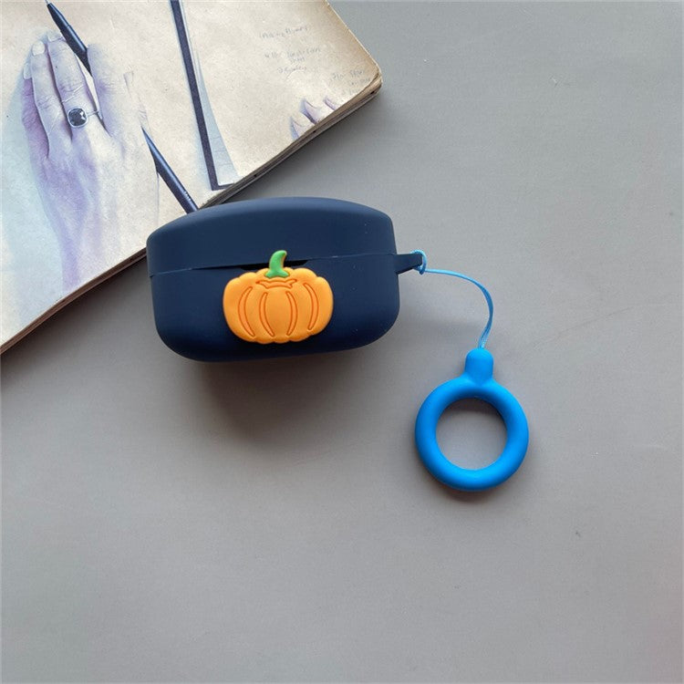 For Beats Solo Buds Wireless Bluetooth Earbuds Cartoon Fruit Silicone Case with Loop Strap - Style Q