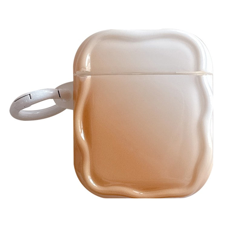 For Apple AirPods with Wireless Charging Case (2019) / AirPods with Charging Case (2019) / (2016) IMD Earphone TPU Case with Buckle - Yellow