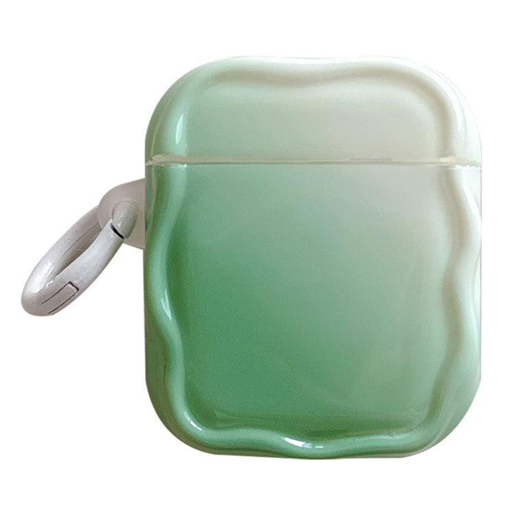 For Apple AirPods with Wireless Charging Case (2019) / AirPods with Charging Case (2019) / (2016) IMD Earphone TPU Case with Buckle - Green