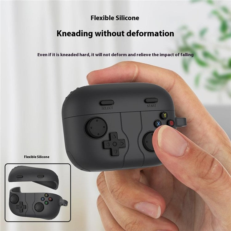 For Sony Linkbuds S Retro Game Console Design Bluetooth Earphone Liquid Silicone Cover - Dark Grey