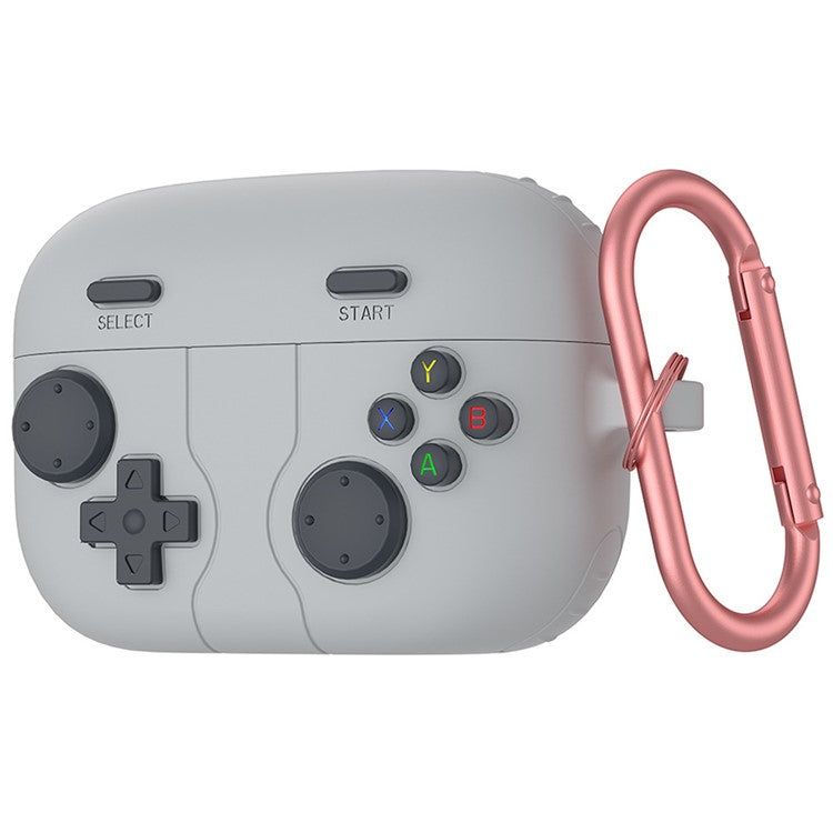 For Sony LinkBuds S Retro Game Console Design Bluetooth Earphone Liquid Silicone Cover - Grey