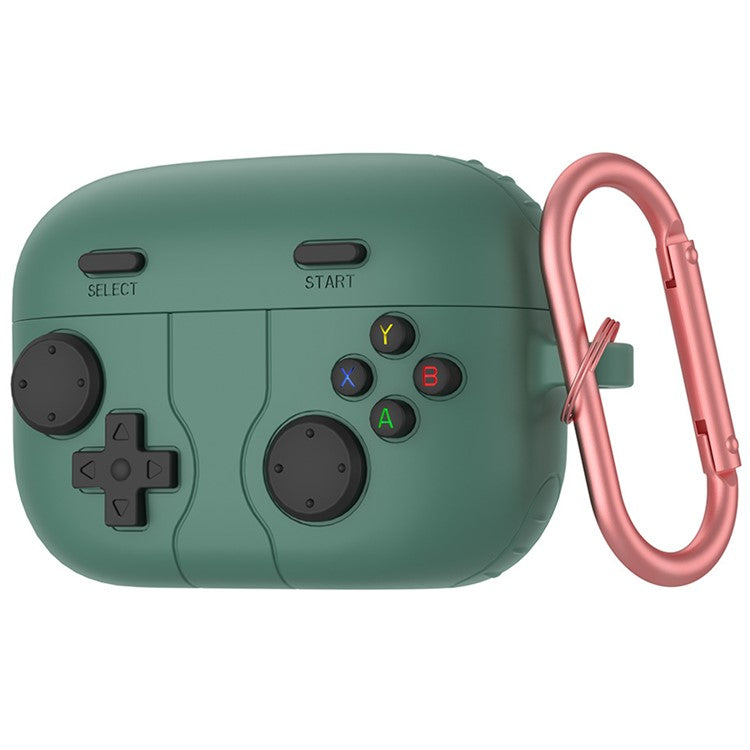 For Sony LinkBuds S Retro Game Console Design Bluetooth Earphone Liquid Silicone Cover - Green