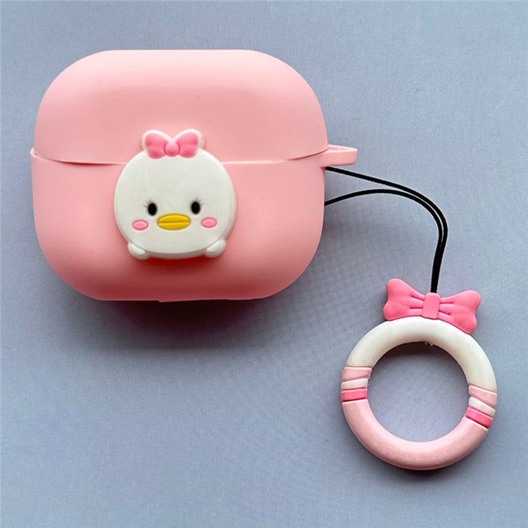 For Samsung Galaxy Buds3 Pro / Buds3 Bluetooth Earphone Silicone Cover Lovely Cartoon Sleeve - Style J