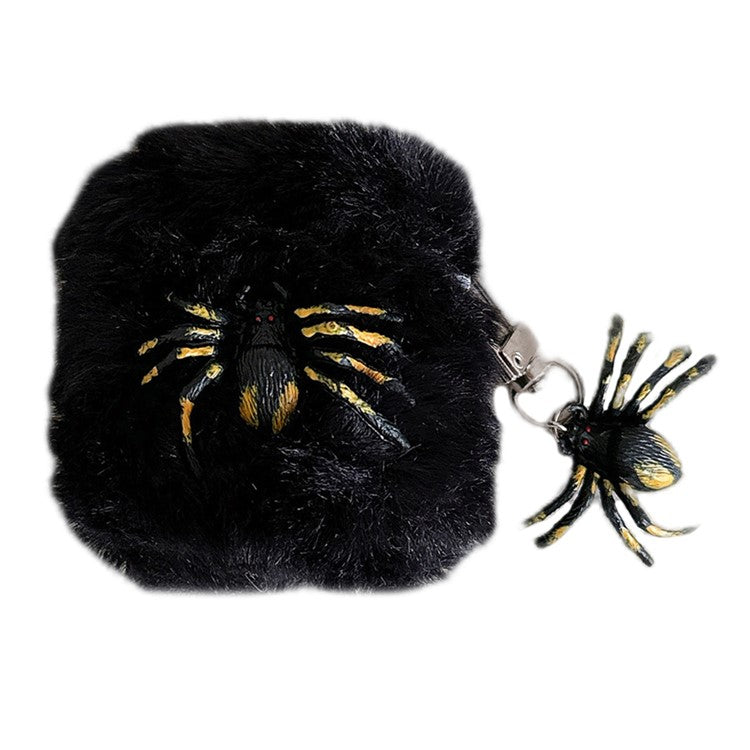 For Apple AirPods with Wireless Charging Case (2019) / AirPods with Charging Case (2019) / (2016) Halloween Fluffy TPU Case with Pendant