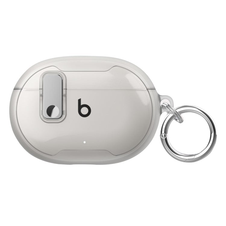 For Beats Studio Buds / Studio Buds + Case TPU+PC Earbud Cover with Carabiner - Transparent