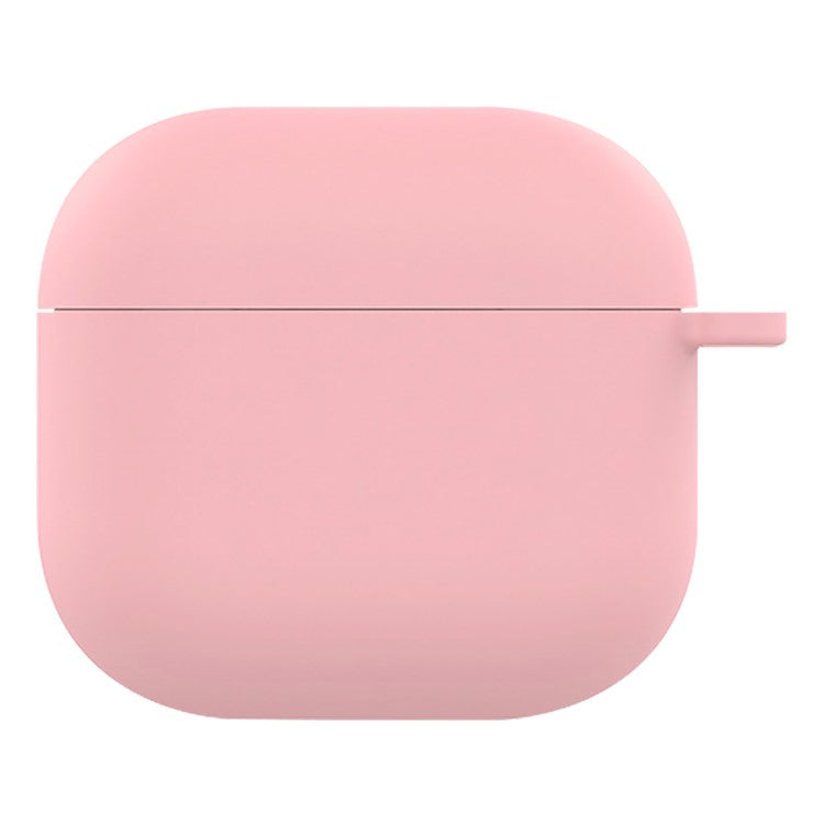 For AirPods 4 Silicone Case Soft Wireless Earbud Organizer Cover - Light Pink