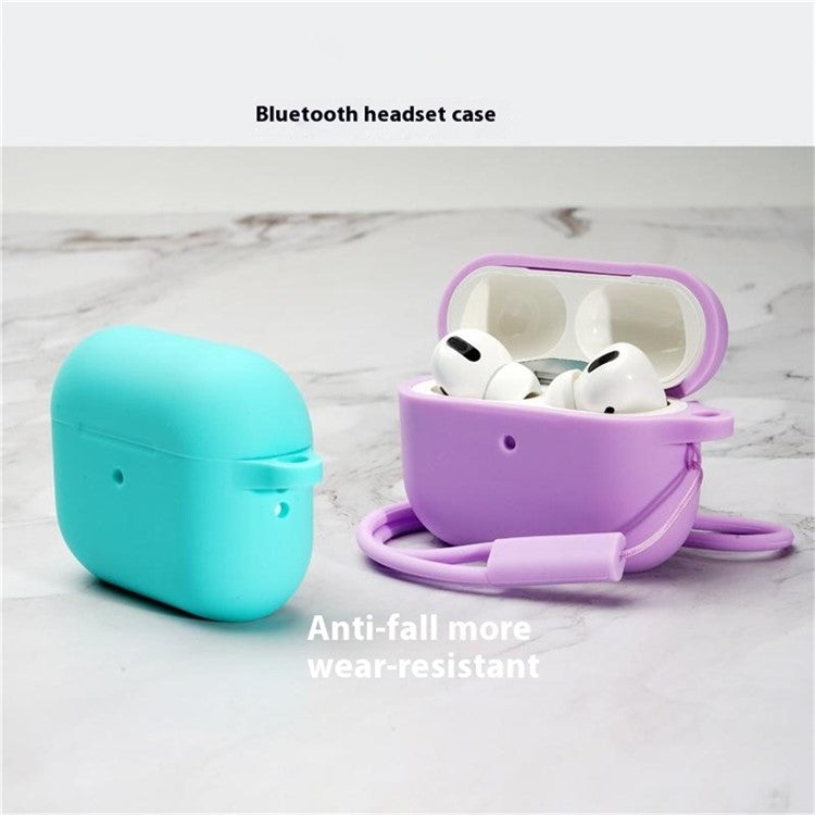 Bulk Purchasing For AirPods Pro 2 Silicone Case with Carabiner Bluetooth Earphone Protective Cover - Blackish Green