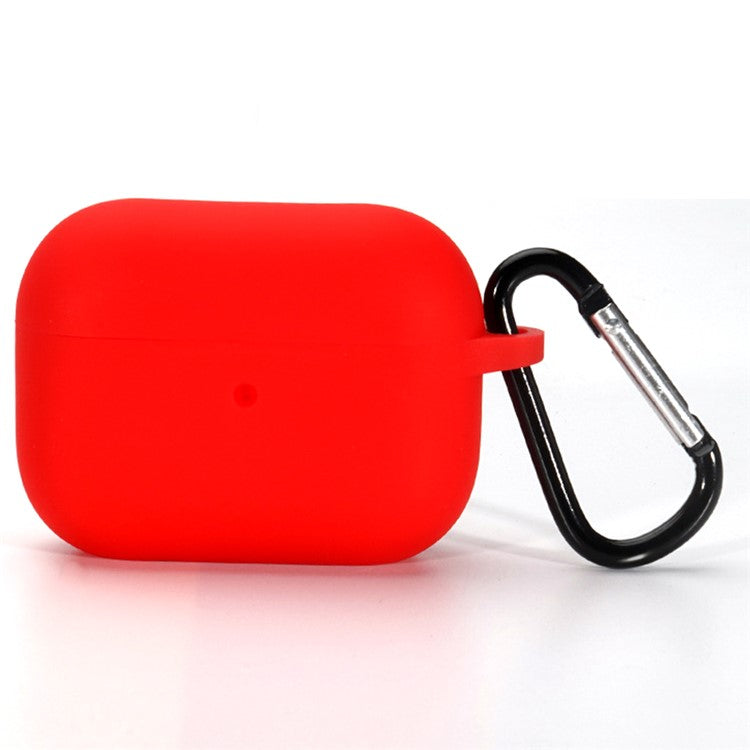 Bulk Purchasing For AirPods Pro 2 Silicone Case with Carabiner Bluetooth Earphone Protective Cover - Red