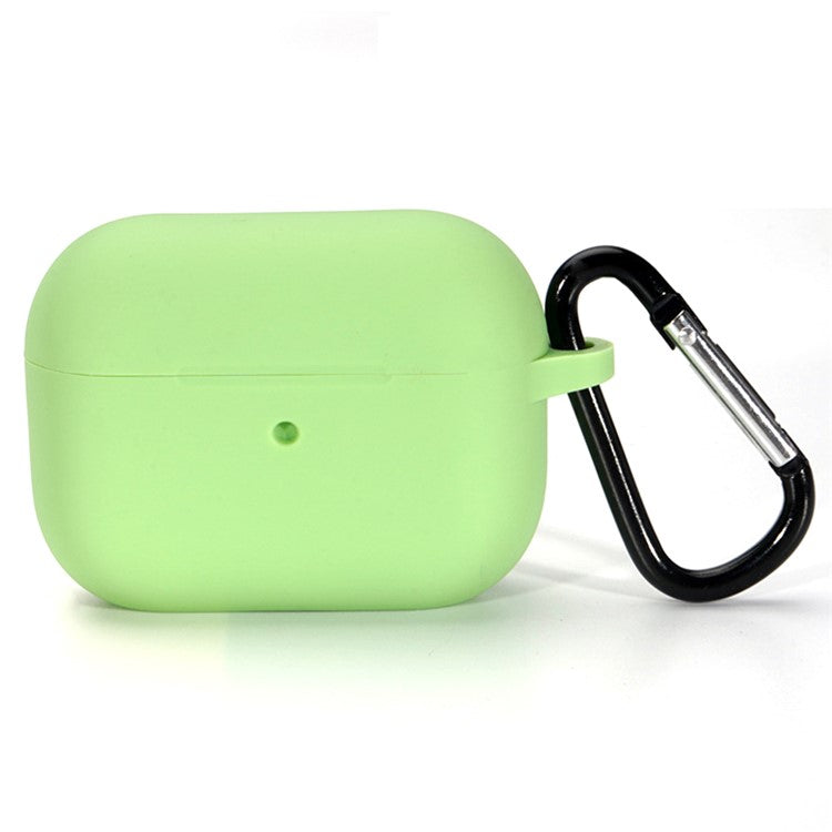 Bulk Purchasing For AirPods Pro 2 Silicone Case with Carabiner Bluetooth Earphone Protective Cover - Matcha Green