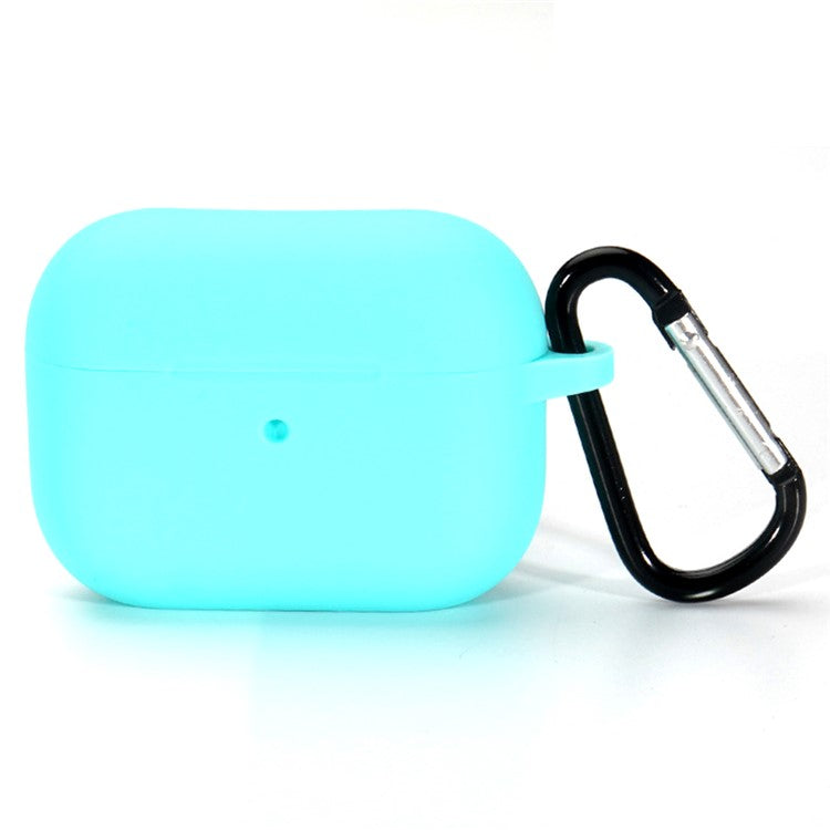 Bulk Purchasing For AirPods Pro 2 Silicone Case with Carabiner Bluetooth Earphone Protective Cover - Mint Green