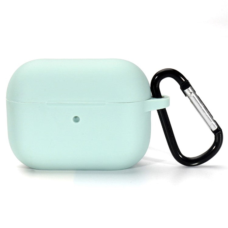 Bulk Purchasing For AirPods Pro 2 Silicone Case with Carabiner Bluetooth Earphone Protective Cover - Light Green