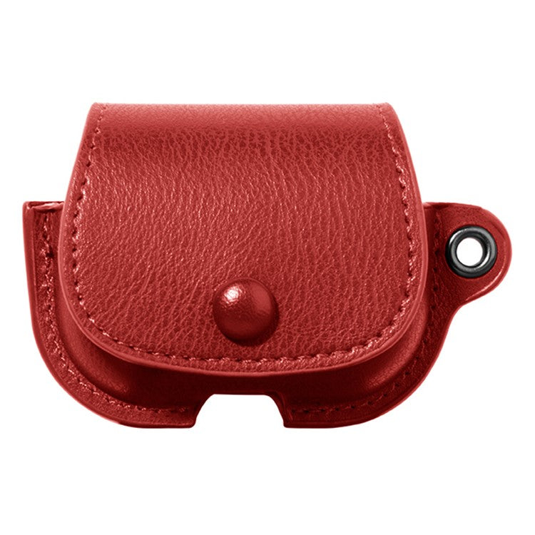 For Apple AirPods Pro 2  /  AirPods Pro Charging Case Cover Backpack Style Leather+PC Earbuds Protective Case - Red