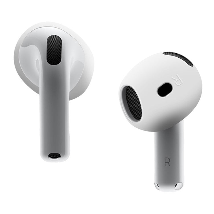 For AirPods 4 Earbuds Anti-slip Silicone Cover Bluetooth Earphones Earmuffs Ear Tips - White