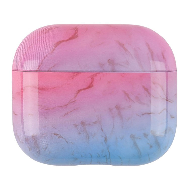 For AirPods 4 Protective Case Marble Pattern Anti-Drop Hard PC Earphone Charging Box Cover - S04