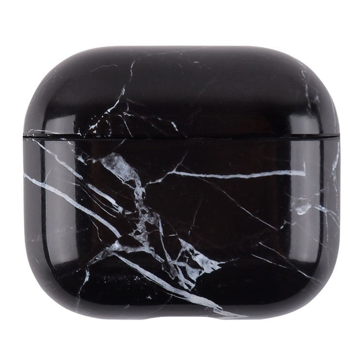 For AirPods 4 Protective Case Marble Pattern Anti-Drop Hard PC Earphone Charging Box Cover - S05