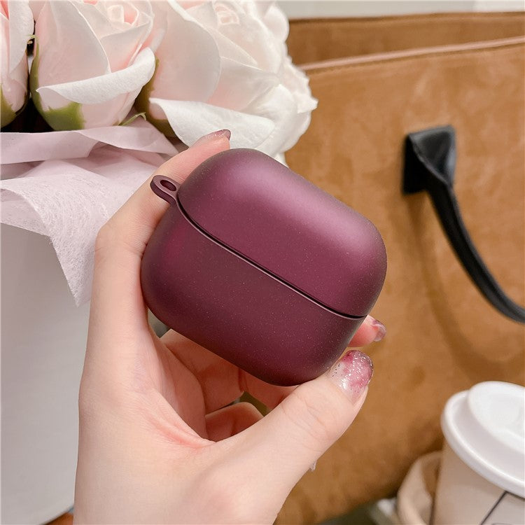 For Samsung Galaxy Buds3 Pro / Buds3 Case Bluetooth Earphone Hard PC Dropproof Matte Cover - Wine Red