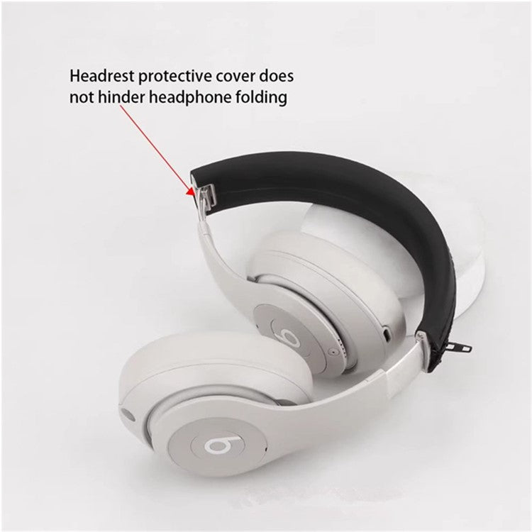 For Beats Studio Pro Headphones Silicone Headband Cover Protective Case Scratch Resistant - Beige