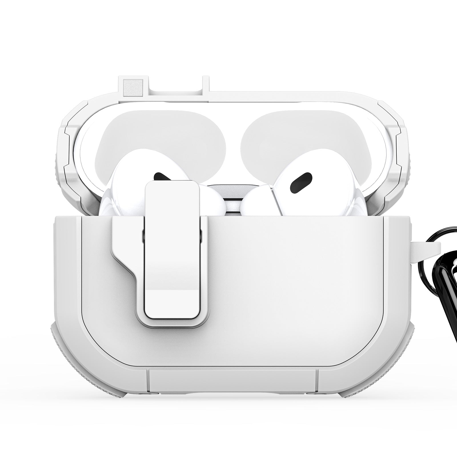 For AirPods Pro 2 Eraphone Case DUX DUCIS PECP Series PC+TPU Bluetooth Earphone Cover with Hook - White