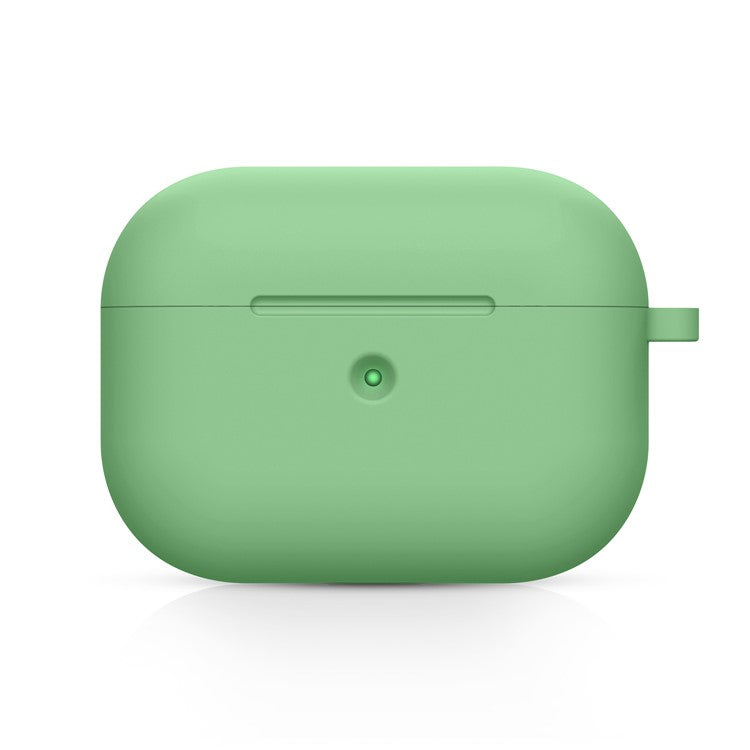 Thick Silicone Cover Case Bluetooth Earphones Protector for Apple AirPods Pro - Mint Green