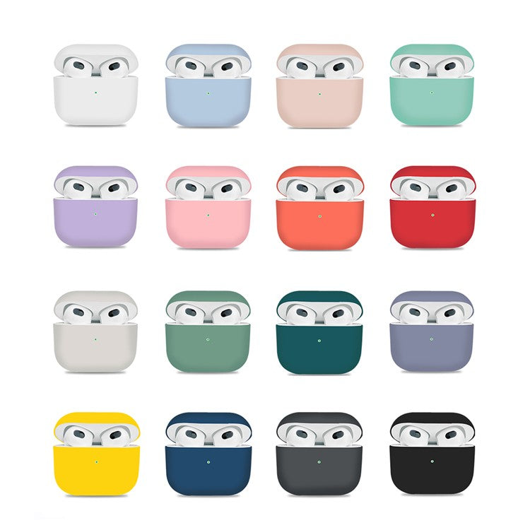 Silicone Bluetooth Earphone Separable Protective Case Cover for Apple AirPods 3 - Grey