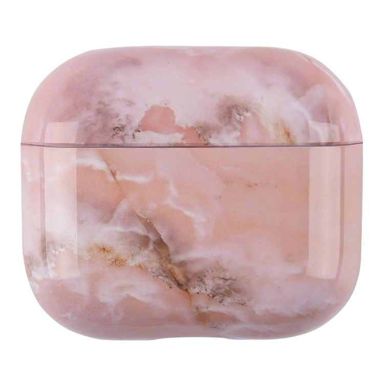 Marble Pattern Dust-proof Hard PC Earphone Charging Box Protective Case Anti-fall Cover for Apple AirPods 3 - S08