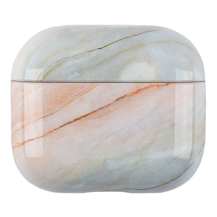 Marble Pattern Dust-proof Hard PC Earphone Charging Box Protective Case Anti-fall Cover for Apple AirPods 3 - S02