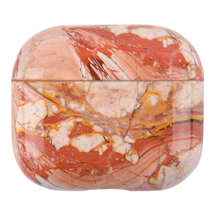 Marble Pattern Dust-proof Hard PC Earphone Charging Box Protective Case Anti-fall Cover for Apple AirPods 3 - S06