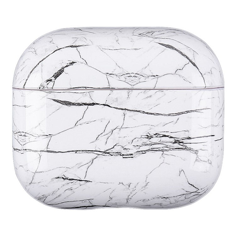 Marble Pattern Dust-proof Hard PC Earphone Charging Box Protective Case Anti-fall Cover for Apple AirPods 3 - S01