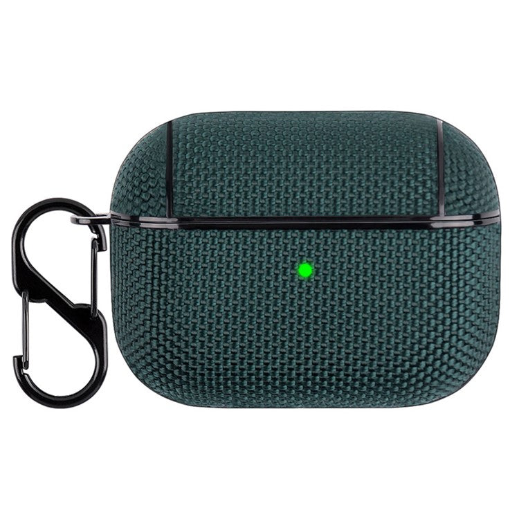 Solid Color Nylon Waterproof Bluetooth Earphone Protective Case Cover for AirPods Pro - Green