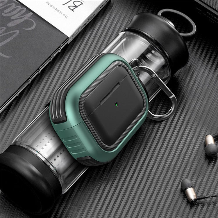 Stylish TPU+PC Anti-drop Wireless Earphone Case Protective Cover for AirPods Pro - Style 1