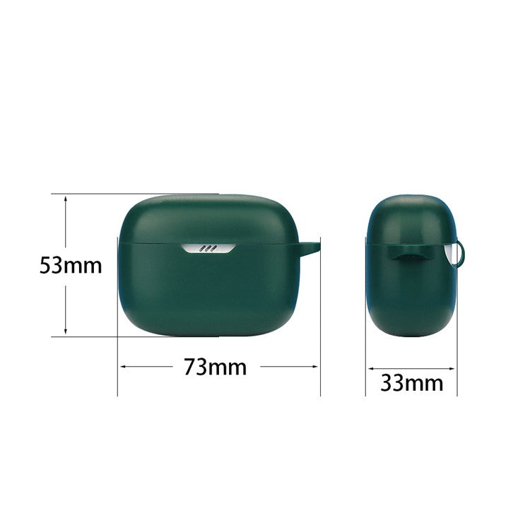 Silicone Sleeve for JBL T230NC TWS Earphone Charging Bin Silicone Headset Anti-fall Protective Case - Green