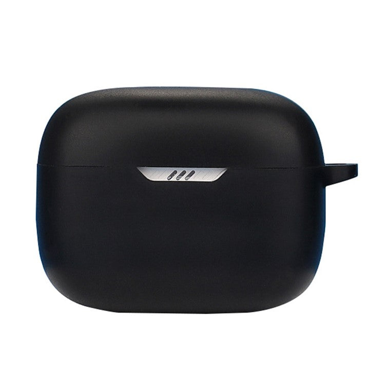 Silicone Sleeve for JBL T230NC TWS Earphone Charging Bin Silicone Headset Anti-fall Protective Case - Black