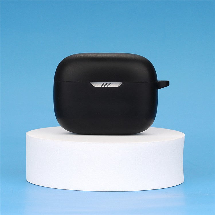 Silicone Sleeve for JBL T230NC TWS Earphone Charging Bin Silicone Headset Anti-fall Protective Case - Black