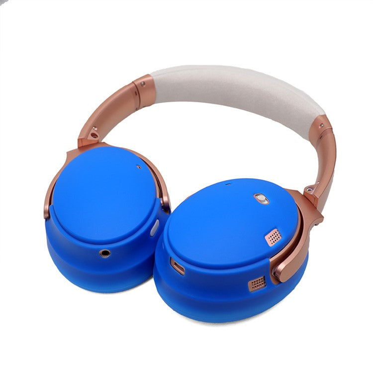 For Bose QuietComfort 35 II 1 Pair Silicone Case Headphone Ear Pads Protective Cover - Blue