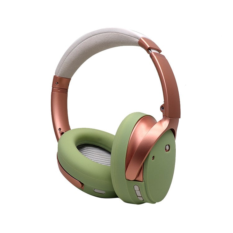 For Bose QuietComfort 35 II 1 Pair Silicone Case Headphone Ear Pads Protective Cover - Light Green