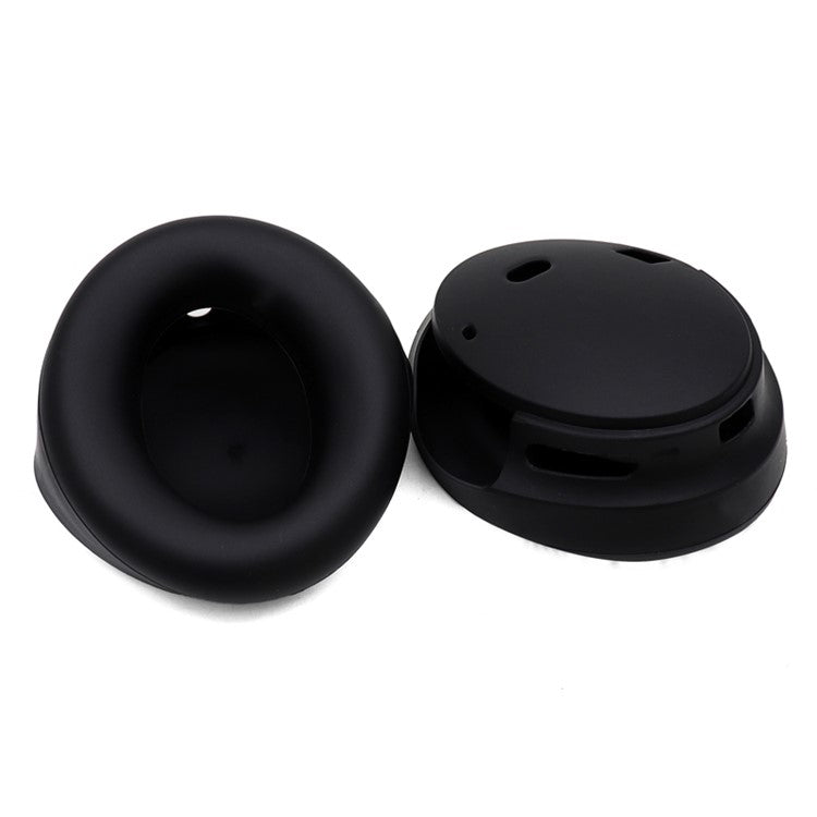 For Bose QuietComfort 35 II 1 Pair Silicone Case Headphone Ear Pads Protective Cover - Black