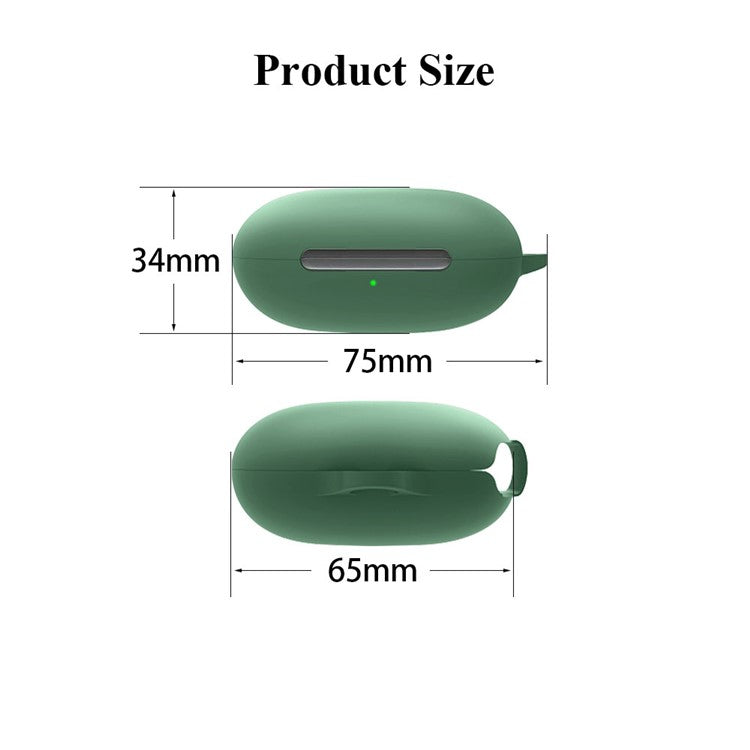 For Beats Fit Pro TWS Bluetooth Earphone Charging Case Protective Cover Silicone Anti-drop Sleeve - Dark Green