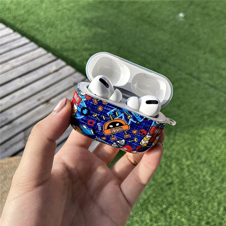 For Apple AirPods Pro Stylish Pattern IMD Protective Cover Earphone Charging Box Shockproof TPU Case - Notes/Butterfly