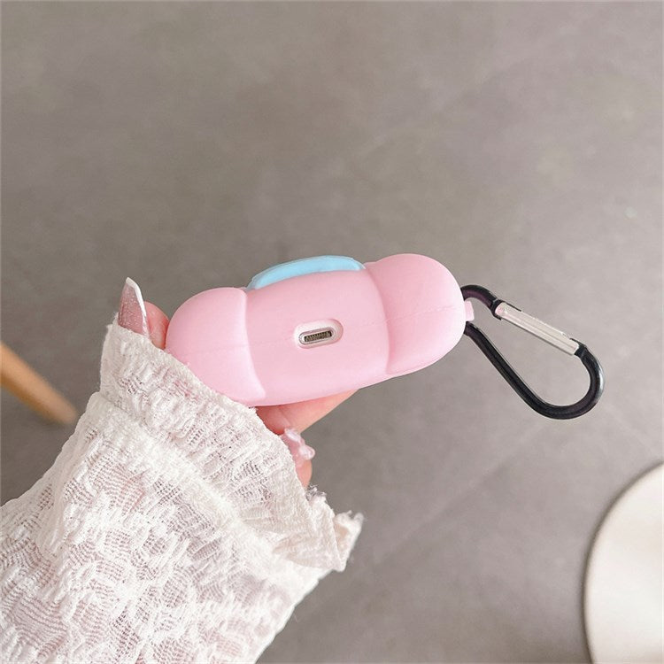 For Apple AirPods with Charging Case (2016)/(2019)/AirPods with Wireless Charging Case (2019) Charging Box Cute Piggy with Bottle Silicone Earphone Case Protector with Hook