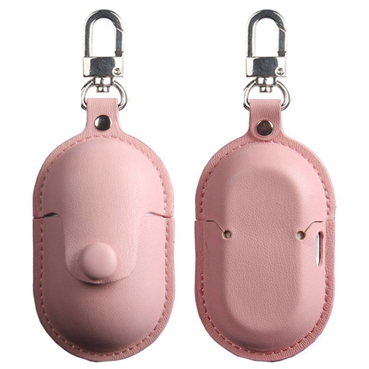 For Samsung Galaxy Buds+ PU Leather Protective Fine Textured Earphone Anti-scratch Cover - Pink