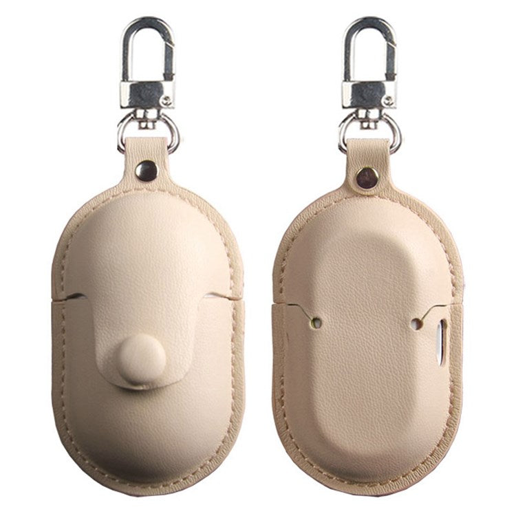 For Samsung Galaxy Buds+ PU Leather Protective Fine Textured Earphone Anti-scratch Cover - Khaki