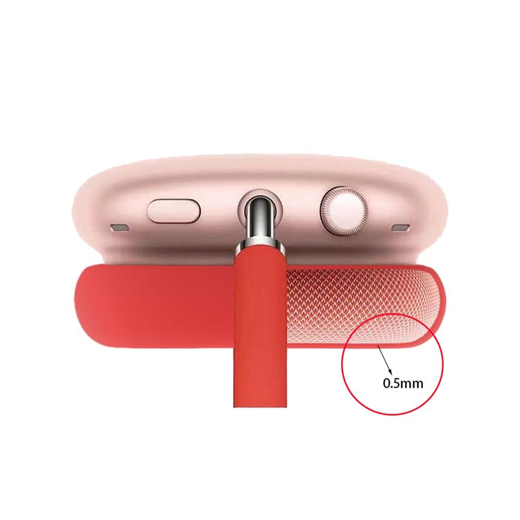 For AirPods Max 2024 (USB-C) / Max Outer Shell + Earmuff + Headband Protective Cover Anti-Scratch Case - Red