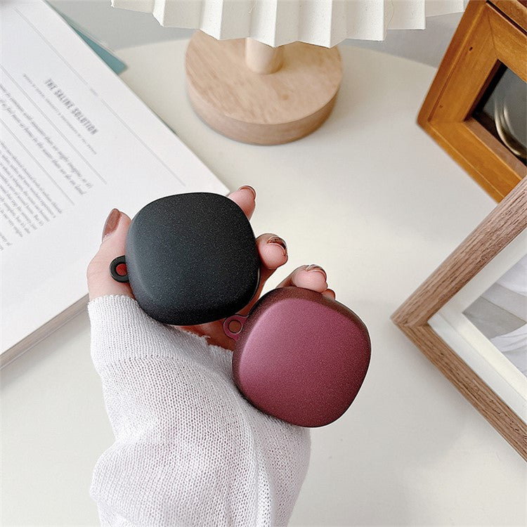 For Baseus WM02 Bluetooth Matte Anti-fingerprint Hard PC Bluetooth Earphone Case Protection Shell - Wine Red