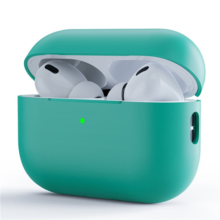 For AirPods Pro (Gen 2) (USB-C) / AirPods Pro 2 Earphone Case Separating Case Design Shockproof Soft Silicone Cover - Mint Green