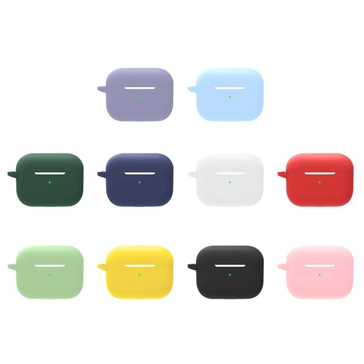 5 in 1 For Apple AirPods Pro 2 Charging Case Cover Headset Silicone Case Protector Set with Earbuds Holder / Anti-lost Neck Strap / Buckle - Midnight Green