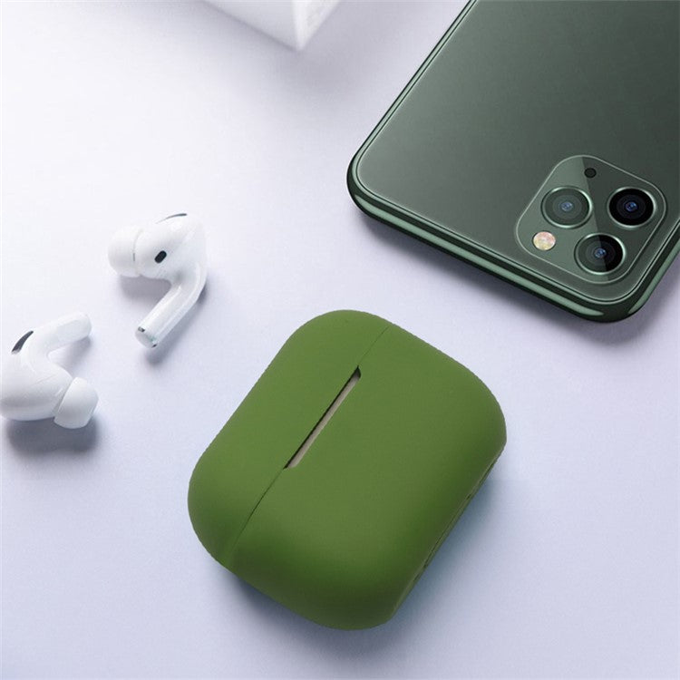 For AirPods Pro 2 Bluetooth Earphone Flexible Silicone Protective Case Anti-drop Anti-scratch Cover - White