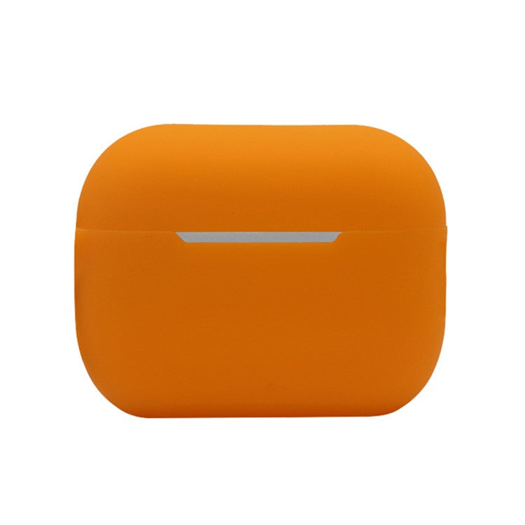 For AirPods Pro 2 Bluetooth Earphone Flexible Silicone Protective Case Anti-drop Anti-scratch Cover - Orange