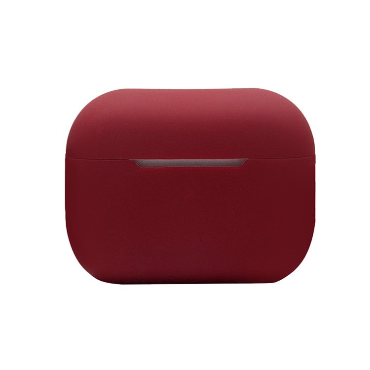 For AirPods Pro 2 Bluetooth Earphone Flexible Silicone Protective Case Anti-drop Anti-scratch Cover - Wine Red